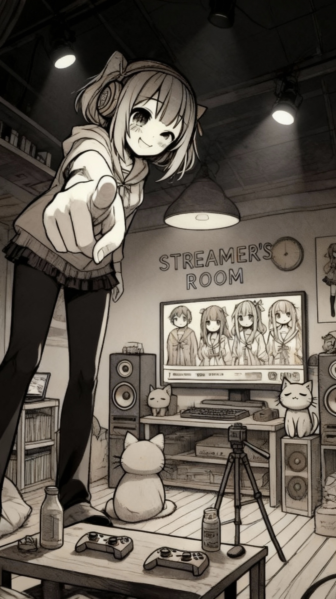 스트림 룸 R34 배경