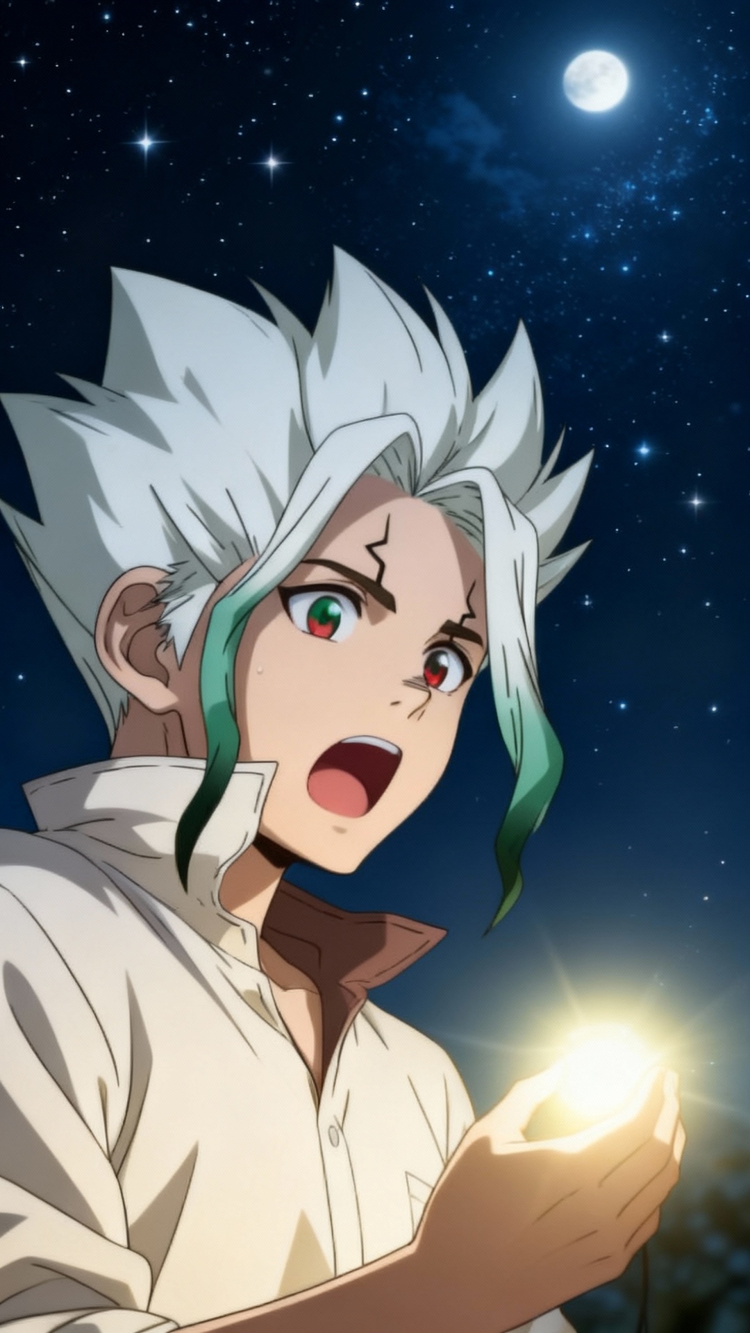 Senku Ishigami pozadí