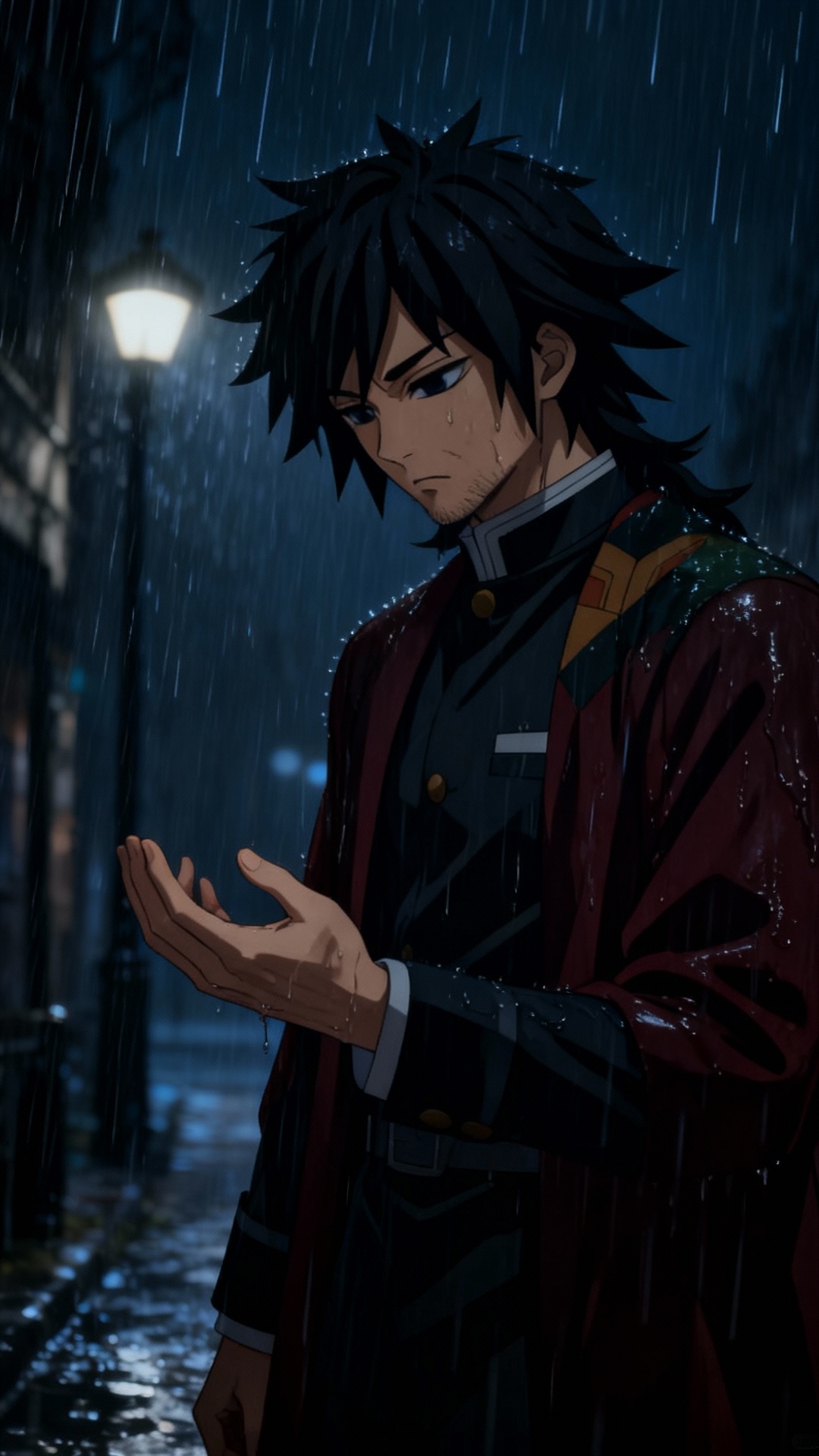 Tomioka Giyu pozadí